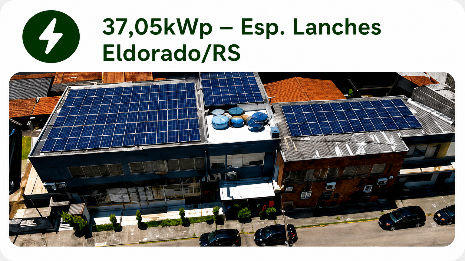 Usina solar 37,05 kWp — Eldorado/RS